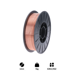 Drôt zvárací 1.0mm-MIG/MAG(CO2), G3Si1/SG2, 5kg Drôt zvárací 1.0mm-MIG/MAG(CO2), G3Si1/SG2, 5kg